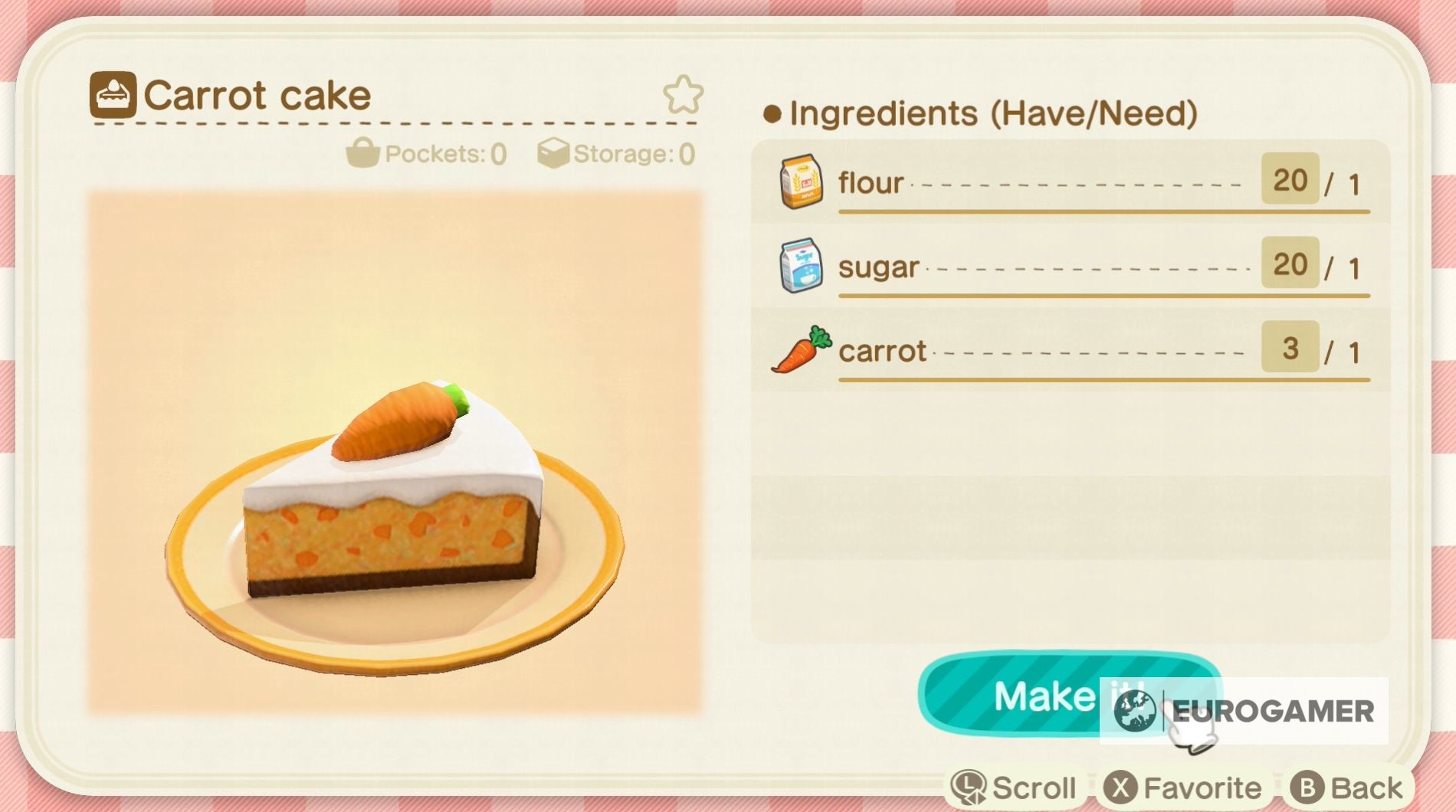 Animal Crossing Cooking Ingredients and how to unlock cooking in New